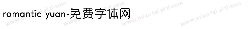 romantic yuan字体转换